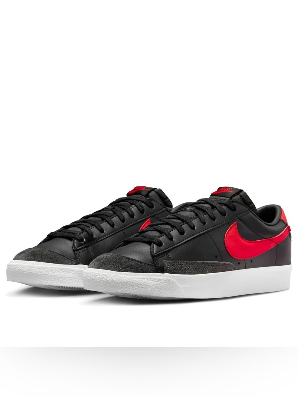 Nike Blazer Low '77 Vintage Black University Red DA6364-002 Sneakers Men’s 12